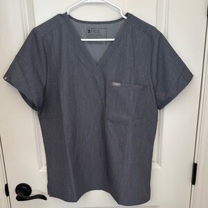 Figs‎ Catarina scrub top graphite